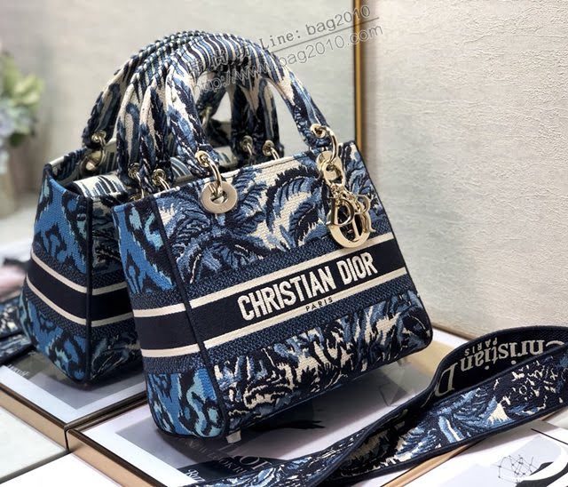 Dior女包 迪奧Lady Dior刺繡手袋 Dior手提肩背斜挎包  dfk1764